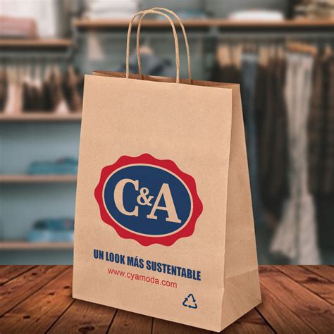 Bolsas De Papel Kraft Impresas Personalizadas Con Tu Logo Desde 500