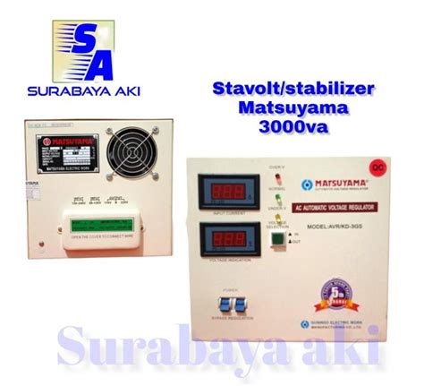 Stabilizer Listrik Stavolt Voltage Regulator MATSUYAMA 3000va 3kva