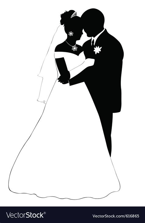 Wedding Couple Royalty Free Vector Image Vectorstock