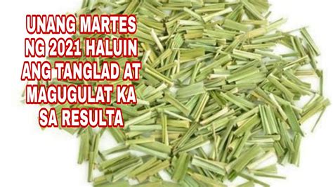 UNANG MARTES NG 2021 HALUIN ANG TANGLAD AT MAGUGULAT KA SA RESULTA