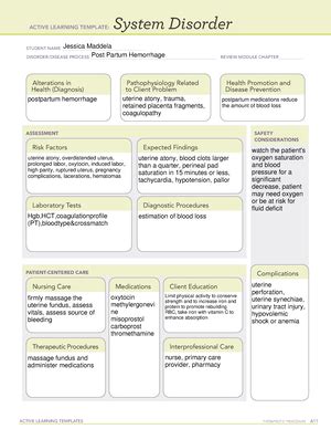 Betamethasone ATI Medication Template ACTIVE LEARNING TEMPLATES