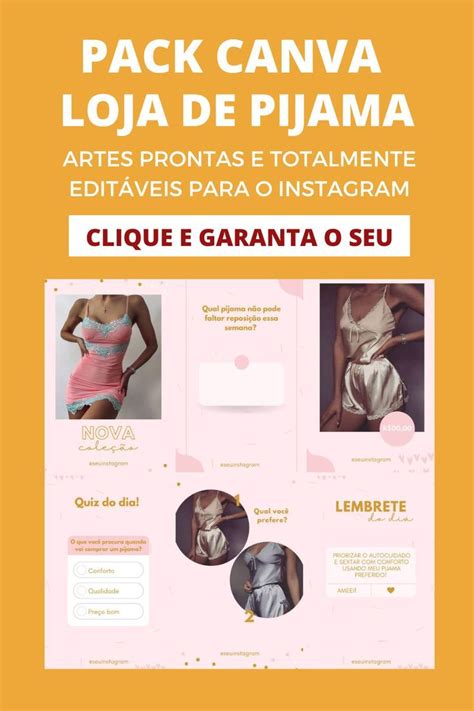 Artes Feed Do Instagram Loja De Pijama Em Loja De Pijamas