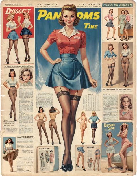 Vintage Pinup Magazine Covers Ai Nude Pics Maker Digital Painting