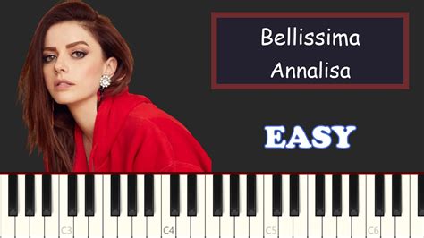 Annalisa Bellissima Piano Tutorial EASY YouTube