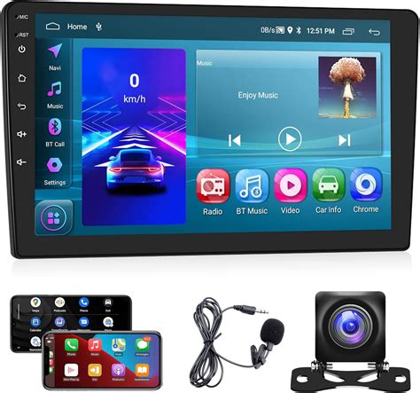 Rimoody Estéreo de coche Android con doble DIN 2G 32G con Apple