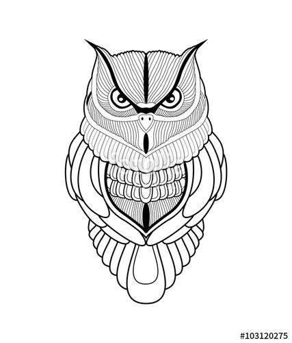 Owl Vector Black And White At Vectorified Collection Of Owl