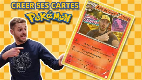 Cartes pokémon créer rapidement et gratuitement cartes perso avec