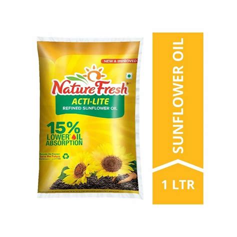 1 Litre Nature Fresh Sunflower Oil At Rs 118packet Nature Fresh