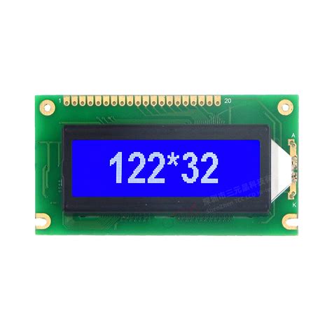 LCD Factory 8 Bit Parallel Stn Blue 122X32 Monochrome Display Module