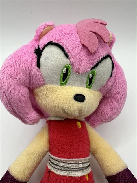 Mavin | Amy Rose Sonic Boom Tomy 8” Plush Doll Sonic the Hedgehog