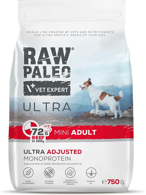 Karma Vet Expert Raw Paleo Adult Mini Wołowina 750G Ceny i opinie