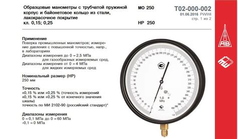 Манометры для измерения давления: устройство, классификация, выбор