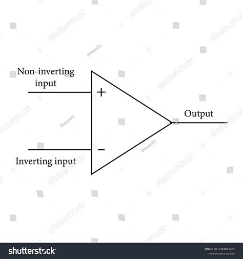 Operational Amplifier Symbol Physics Op Stock Vector Royalty Free