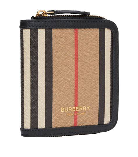 Burberry Neutrals Icon Stripe Wallet Harrods Uk