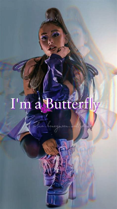 An Image Of A Woman In Purple Boots With The Words I M A Butterfly On It