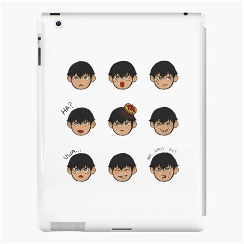 Kageyama Tobio Haikyuu Emotes IPad Case Skin By Sliceofbrie Redbubble