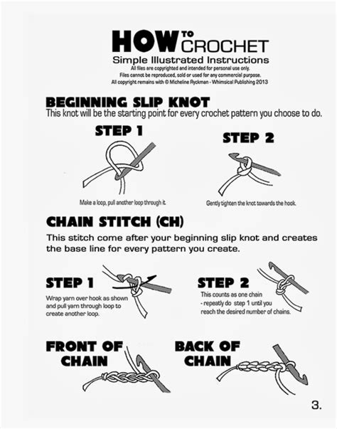 The Best Printable Crochet Stitch Guide Tristan Website