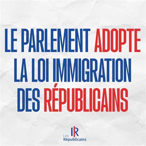 Adoption De Notre Loi Immigration Anne Laure Blin