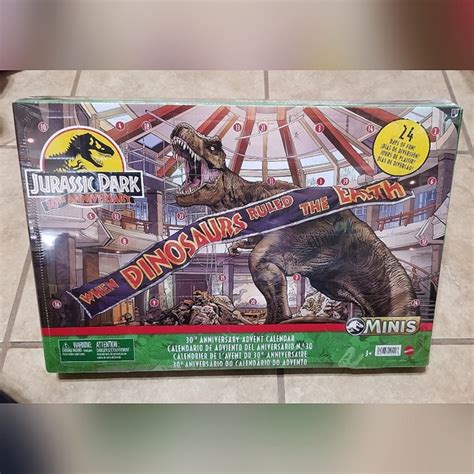 Mattel Toys Jurassic World 3th Anniversary Holiday Advent Calendar Figure Set Poshmark