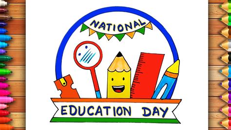 National Education Day Drawing National Education Day Easy Drawing