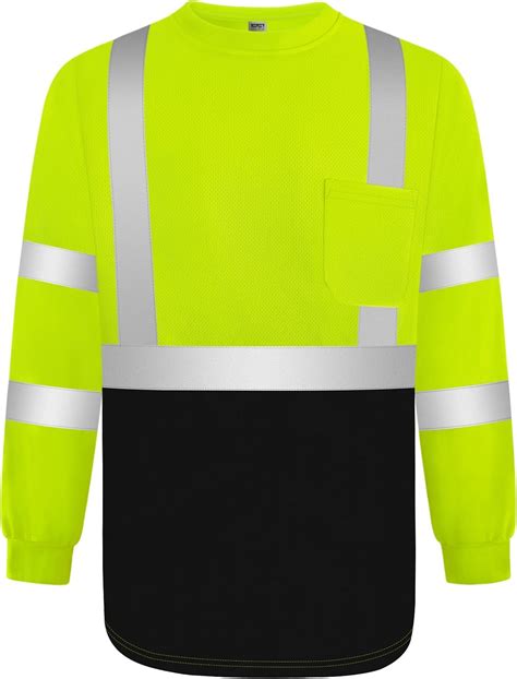 Amazon TCCFCCT Hi Vis Shirts For Men Class 3 Long Sleeve High