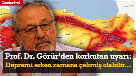 Prof Dr Naci Görür den o il için kritik uyarı Depremi erken zamana