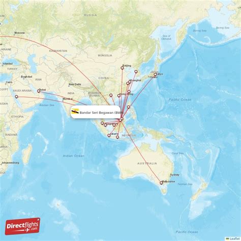 Direct Flights From Bandar Seri Begawan Destinations Bwn Brunei