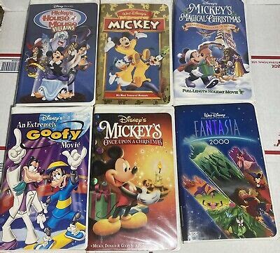 Walt Disney VHS Mickeys House Of Mouse Villains Goofy Movie Fantasia