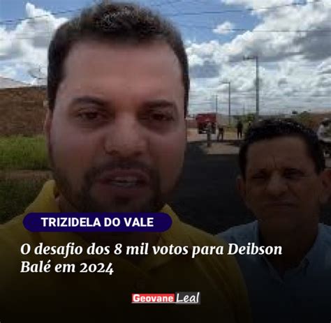 O desafio dos 8 mil votos para Deibson Balé em 2024