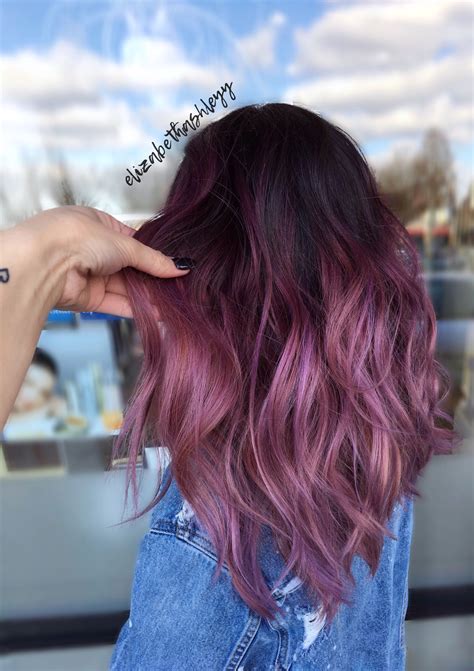 ombre hair violet 7