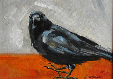 Art From My Easelby Jacqueline Mcintyre Crow Paintings Again Both