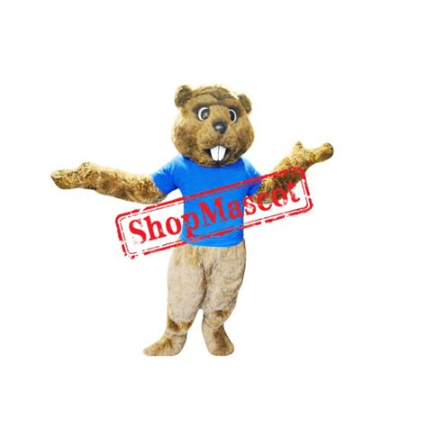 Superb Sport Beaver Mascot Costume