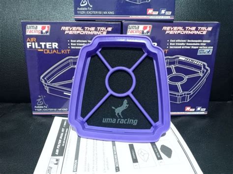 Uma Racing Air Filter Dual Kit Yamaha 155 Y15ZR Sniper MX150 Fi MX King