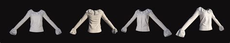 Female Blouse Marvelous Designer 3d Model Cgtrader