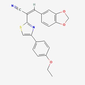 Buy Z 3 Benzo D 1 3 Dioxol 5 Yl 2 4 4 Ethoxyphenyl Thiazol 2 Yl