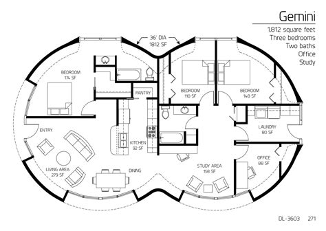 Image Gemini A Two 36 Diameter Double Dome 1 812 SF Three Bedroom