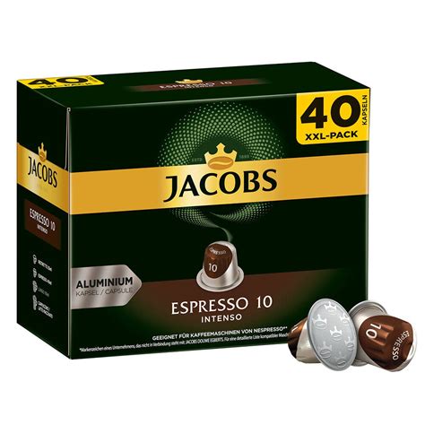 Jacobs Espresso intenso 40 Cápsulas para Nespresso por 9 89