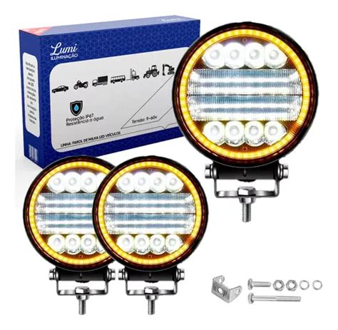 Par Refletor Holofote Luminaria Farol W V V Cor Da Carca A