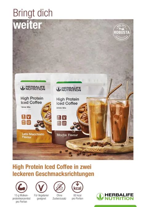 High Protein Iced Coffee Latte Macchiato 308g Healthy Meals Ch