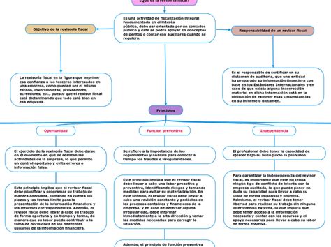 Principios De La Revisoria Fiscal Mind Map