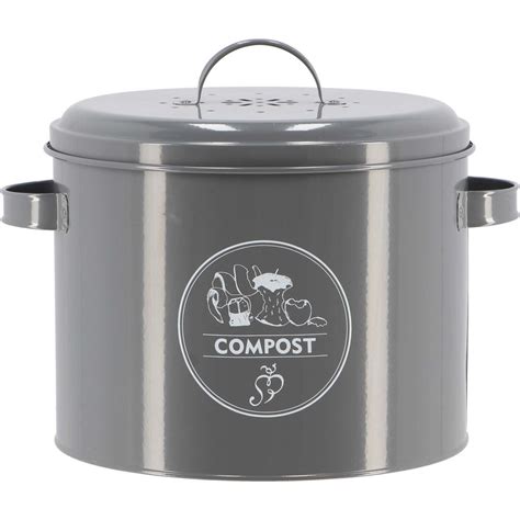 Poubelle De Cuisine Compost Ronde Litres Esschert Design Leroy Merlin