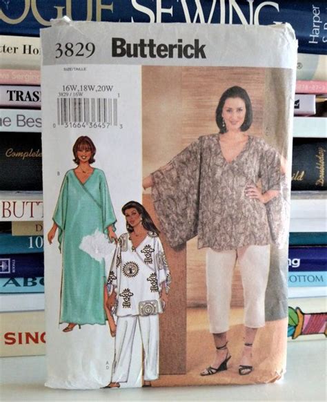 Butterick Pattern Caftan Top And Pants Kimono Etsy