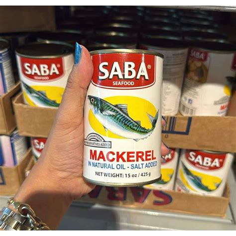 saba mackerel  natural oil  shopee philippines