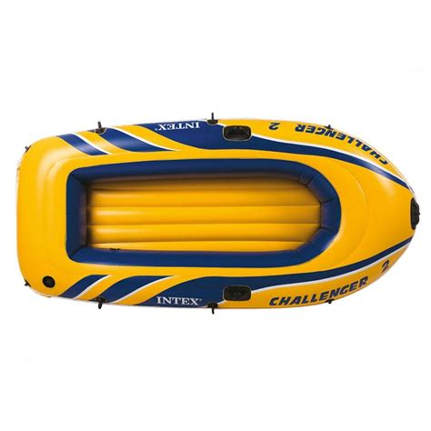 Intex Challenger Inflatable Person Boat Raft Set W Oars Air Pump