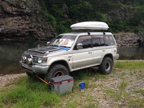 Багажный бокс на крышу TERZO — Mitsubishi Pajero (2G), 3,5 л, 1995 года ...