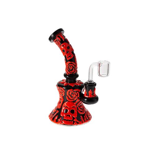 Glow Art 6 Showerhead Mini Dab Rig Smoking Outlet