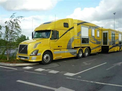 Beautiful Volvo Motor Home With A Trailer Volvo Trucks Tractor