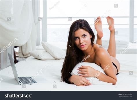 Portrait Sexy Woman Bikini Lying On Stock Photo 307530848 Shutterstock