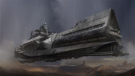 military, science fiction, concept art, spaceship, HD Wallpaper | Rare ...