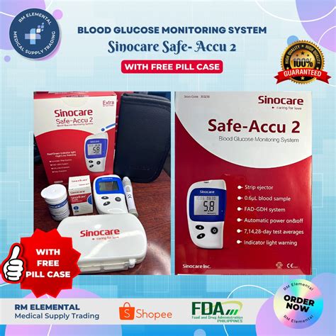 Sinocare Safe Accu Blood Glucose Monitoring System Set Test Strips